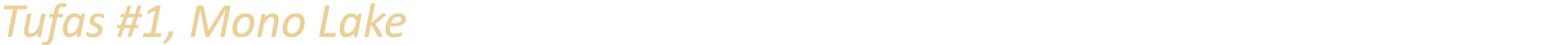 Tufas #1, Mono Lake