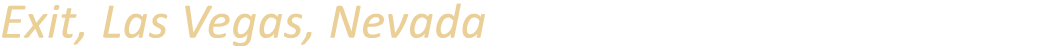 Exit, Las Vegas, Nevada