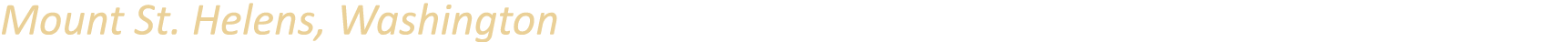 Mount St. Helens, Washington